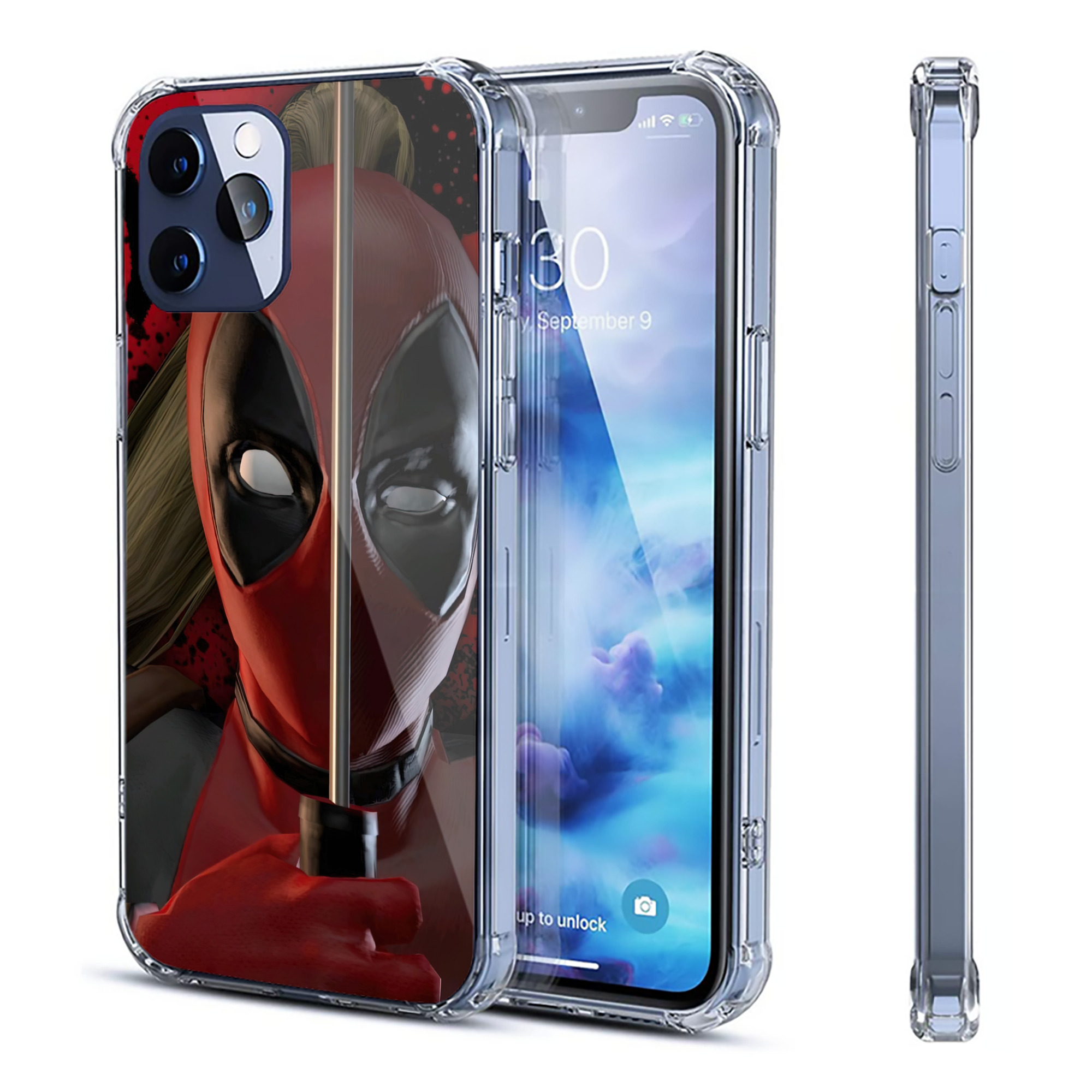 （画像用） Deadpool デッドプール 【iPhone 12シリーズ対応】透明スマホケース（クリアソフトケース）